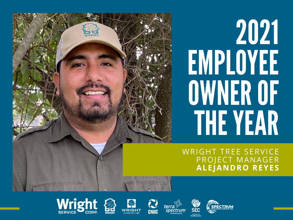 2021 Wright Service Corp. Employee Owner of the Year Alejandro Reyes